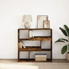 Estantería/divisor de espacios roble ahumado 100x33x94,5 cm de , Librerías y estanterías - Ref: Foro24-854440, Precio: 75,55 ...