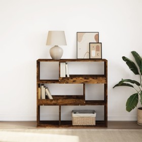 Estantería/divisor de espacios roble ahumado 100x33x94,5 cm de , Librerías y estanterías - Ref: Foro24-854440, Precio: 76,61 ...