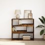 Estantería/divisor de espacios roble ahumado 100x33x94,5 cm de , Librerías y estanterías - Ref: Foro24-854440, Precio: 76,61 ...