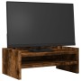 Soporte de pantalla madera ingeniería roble ahumado 42x24x16 cm de , Bases y elevadores para ordenadores - Ref: Foro24-854719...