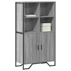 Aparador alto madera ingeniería gris Sonoma 79,5x35,5x137,5 cm von , Sideboards - Ref: Foro24-3295310, Preis: 119,44 €, Rabat...