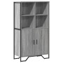 Aparador alto madera ingeniería gris Sonoma 79,5x35,5x137,5 cm de , Aparadores - Ref: Foro24-3295310, Precio: 119,26 €, Descu...