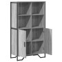 Aparador alto madera ingeniería gris Sonoma 79,5x35,5x137,5 cm de , Aparadores - Ref: Foro24-3295310, Precio: 119,26 €, Descu...