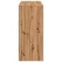 Mesa bar con estante madera roble artisian 124x46x103,5 cm de , Mesas de cocina y de comedor - Ref: Foro24-854399, Precio: 97...