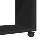 Mesa auxiliar con ruedas madera de ingeniería negra 70x35x60 cm by , Side tables - Ref: Foro24-853147, Price: 48,11 €, Discou...