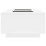 Mesa de centro con LED Infinity blanca 116x69x40 cm de , Mesas de centro - Ref: Foro24-3284056, Precio: 174,22 €, Descuento: %