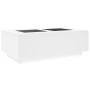 Mesa de centro con LED Infinity blanca 116x69x40 cm de , Mesas de centro - Ref: Foro24-3284056, Precio: 174,22 €, Descuento: %