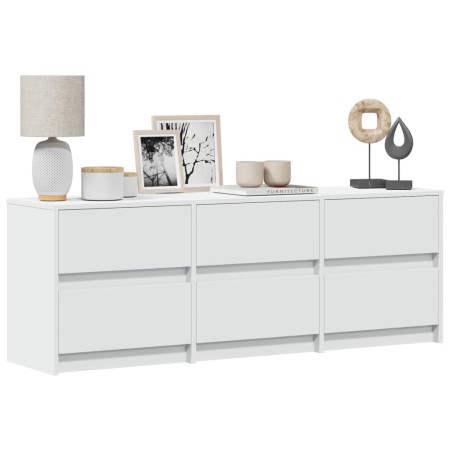 Mueble de TV con LED madera de ingeniería blanco 140x34x50 cm de , Muebles TV - Ref: Foro24-3307919, Precio: 150,31 €, Descue...