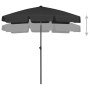 Sombrilla de playa negra 180x120 cm de vidaXL, Sombrillas - Ref: Foro24-314725, Precio: 49,26 €, Descuento: %