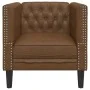 Sillón de piel de ante sintético marrón by , Sofas - Ref: Foro24-372682, Price: 175,79 €, Discount: %
