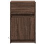 Mesita de noche con luces LED madera de ingeniería roble marrón de , Mesitas de noche - Ref: Foro24-852010, Precio: 50,37 €, ...