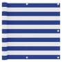 Toldo para balcón tela oxford blanco y azul 90x400 cm de vidaXL, Sombrillas - Ref: Foro24-134917, Precio: 21,38 €, Descuento: %