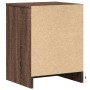 Mesita de noche con luces LED madera de ingeniería roble marrón de , Mesitas de noche - Ref: Foro24-852031, Precio: 43,02 €, ...