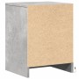 Mesita de noche con luces LED madera ingeniería gris hormigón de , Mesitas de noche - Ref: Foro24-852025, Precio: 40,22 €, De...