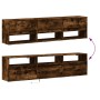Mueble de TV de pared con LED roble ahumado 180x31x45 cm de , Muebles TV - Ref: Foro24-3307944, Precio: 154,09 €, Descuento: %