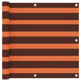 Toldo para balcón tela oxford naranja y marrón 90x400 cm de vidaXL, Sombrillas - Ref: Foro24-134929, Precio: 24,64 €, Descuen...