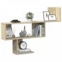 Estante de pared madera ingeniería roble Sonoma 100x15x70 cm de , Estantes y estanterías - Ref: Foro24-853193, Precio: 40,29 ...