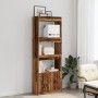 Aparador alto madera ingeniería madera envejecida 63x33x180 cm de , Librerías y estanterías - Ref: Foro24-3309607, Precio: 91...