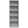 Estantería de madera de ingeniería gris Sonoma 60x24x176 cm de , Librerías y estanterías - Ref: Foro24-857826, Precio: 73,33 ...