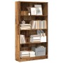 Estantería madera de ingeniería color envejecido 80x24x143 cm de , Librerías y estanterías - Ref: Foro24-857851, Precio: 66,8...