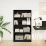 Estantería de madera de ingeniería negra 80x24x143 cm de , Librerías y estanterías - Ref: Foro24-857845, Precio: 59,91 €, Des...