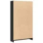 Estantería de madera de ingeniería negra 80x24x143 cm de , Librerías y estanterías - Ref: Foro24-857845, Precio: 59,91 €, Des...
