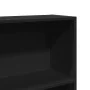 Estantería de madera de ingeniería negra 80x24x143 cm de , Librerías y estanterías - Ref: Foro24-857845, Precio: 59,91 €, Des...