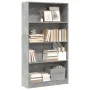 Estantería de madera de ingeniería gris hormigón 80x24x143 cm de , Librerías y estanterías - Ref: Foro24-857847, Precio: 57,7...