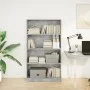 Estantería de madera de ingeniería gris hormigón 80x24x143 cm de , Librerías y estanterías - Ref: Foro24-857847, Precio: 57,7...