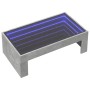 Mesa de centro con Infinity LED gris hormigón 90x50x30 cm de , Mesas de centro - Ref: Foro24-847619, Precio: 108,32 €, Descue...