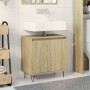 Armario de baño madera de ingeniería roble Sonoma 58x33x60 cm de , Muebles de baño - Ref: Foro24-849674, Precio: 51,93 €, Des...