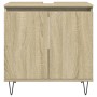 Armario de baño madera de ingeniería roble Sonoma 58x33x60 cm de , Muebles de baño - Ref: Foro24-849674, Precio: 51,93 €, Des...