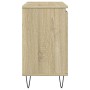 Armario de baño madera de ingeniería roble Sonoma 58x33x60 cm de , Muebles de baño - Ref: Foro24-849674, Precio: 51,93 €, Des...