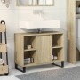 Mueble de baño madera de ingeniería roble Sonoma 80x33x60 cm de , Muebles de baño - Ref: Foro24-849681, Precio: 70,72 €, Desc...