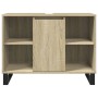 Mueble de baño madera de ingeniería roble Sonoma 80x33x60 cm de , Muebles de baño - Ref: Foro24-849681, Precio: 70,72 €, Desc...