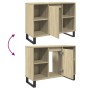 Mueble de baño madera de ingeniería roble Sonoma 80x33x60 cm de , Muebles de baño - Ref: Foro24-849681, Precio: 70,72 €, Desc...