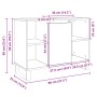 Mueble de baño madera de ingeniería roble Sonoma 80x33x60 cm de , Muebles de baño - Ref: Foro24-849681, Precio: 70,72 €, Desc...