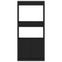 Aparador de madera de ingeniería negro 63x33x140 cm de , Librerías y estanterías - Ref: Foro24-855107, Precio: 71,50 €, Descu...