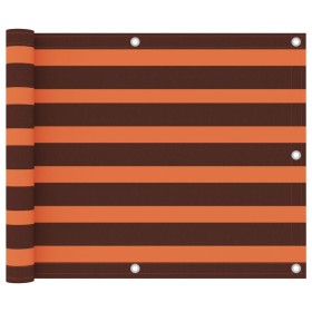 Toldo para balcón tela oxford naranja y marrón 75x400 cm de vidaXL, Sombrillas - Ref: Foro24-134925, Precio: 23,30 €, Descuen...