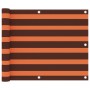 Toldo para balcón tela oxford naranja y marrón 75x400 cm de vidaXL, Sombrillas - Ref: Foro24-134925, Precio: 23,30 €, Descuen...