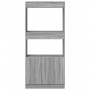 Aparador de madera de ingeniería gris Sonoma 63x33x140 cm de , Librerías y estanterías - Ref: Foro24-855111, Precio: 71,61 €,...