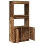 Aparadorde madera de ingeniería madera envejecida 63x33x140 cm de , Librerías y estanterías - Ref: Foro24-855113, Precio: 68,...