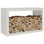 Leñero de acero inoxidable 100x40x60 cm de , Bolsas y soportes de leña - Ref: Foro24-850986, Precio: 153,32 €, Descuento: %