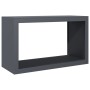 Leñero de acero gris antracita 100x40x60 cm de , Bolsas y soportes de leña - Ref: Foro24-850984, Precio: 98,34 €, Descuento: %