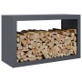 Leñero de acero gris antracita 100x40x60 cm de , Bolsas y soportes de leña - Ref: Foro24-850984, Precio: 98,34 €, Descuento: %