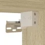 Mesita de noche de pared con luces LED roble Sonoma by , Nightstands - Ref: Foro24-852065, Price: 32,72 €, Discount: %