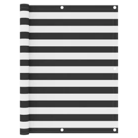Toldo para balcón tela oxford gris antracita y blanco 120x400cm de vidaXL, Sombrillas - Ref: Foro24-134885, Precio: 19,60 €, ...
