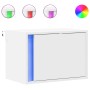 Mesitas de noche de pared con luces LED 2 unidades blanco de , Mesitas de noche - Ref: Foro24-852090, Precio: 63,39 €, Descue...