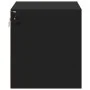 Mesitas de noche de pared con luces LED 2 unidades negro de , Mesitas de noche - Ref: Foro24-852092, Precio: 63,46 €, Descuen...