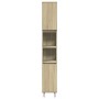 Set de muebles de baño 3 pzas madera contrachapada roble Sonoma de , Muebles de baño - Ref: Foro24-3307680, Precio: 184,15 €,...